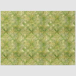 Celtic Irish Green and Gold Verziert Patches 4 Seidenpapier