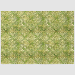 Celtic Irish Green and Gold Verziert Patches 4 Seidenpapier
