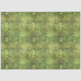 Celtic Irish Green and Gold Verziert Patches 6 Seidenpapier