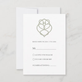 Celtic Irish Swan Liebe kennt Hochzeitskarte RSVP Karte