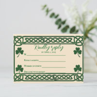 Celtic Kiss Wedding RSVP Card