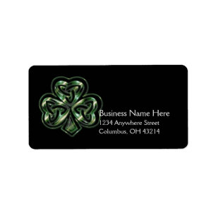 Celtic Kleeblatt Design 2 Adressbezeichnungen 2 Adressaufkleber