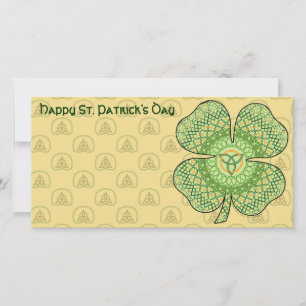 Celtic Kleeblatt Foto Card