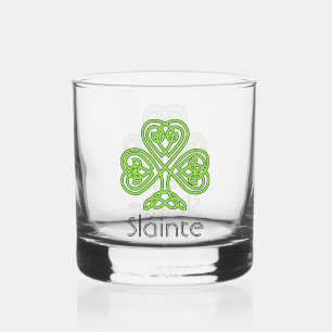 Celtic Kleeblatt Green Irish Clover Trinkbehälter  Whiskyglas