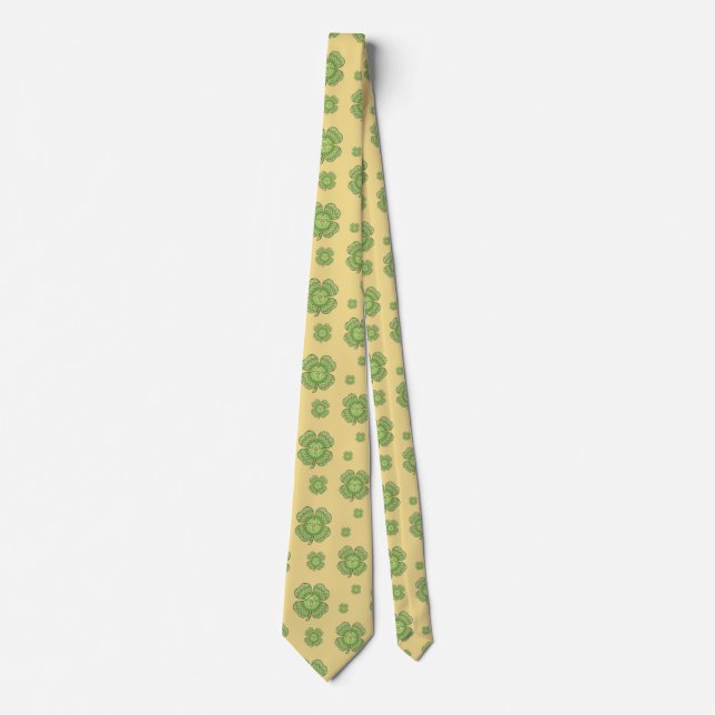 Celtic Kleeblatt Men's Neck Tie Krawatte (Vorderseite)