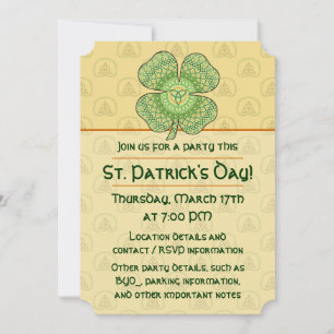 Celtic Kleeblatt Party Einladung