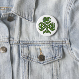 Celtic Kleeblatt - St Patricks Day Button