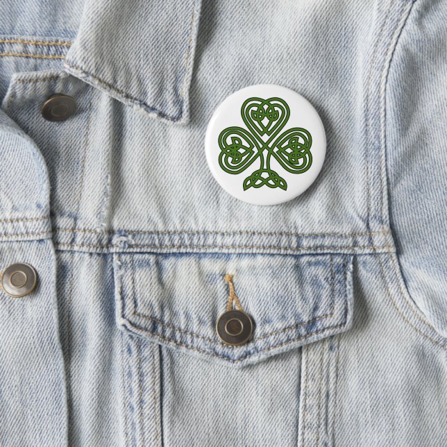 Celtic Kleeblatt - St Patricks Day Button (Beispiel)