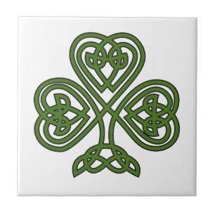 Celtic Kleeblatt - St Patricks Day Fliese