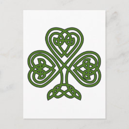Celtic Kleeblatt - St Patricks Day Postkarte