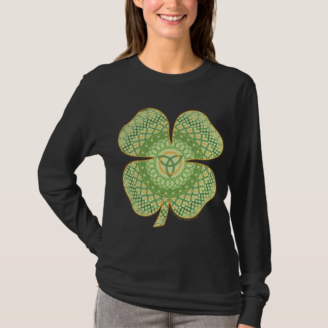 Celtic Kleeblatt Women's Dark Shirt (Vorderseite)