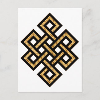 Celtic Knot 10 Gold Postkarte