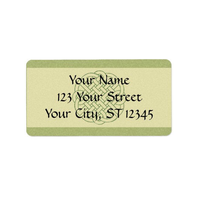 Celtic Knot Adressaufkleber (Vorne)