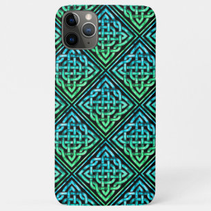 Celtic Knot - Blue Green Black iPhone 11 Max Case