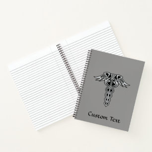Celtic Knot Caduceus Notizbuch