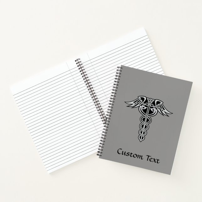 Celtic Knot Caduceus Notizbuch (Innenseite)