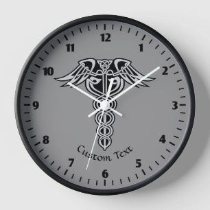 Celtic Knot Caduceus Uhr