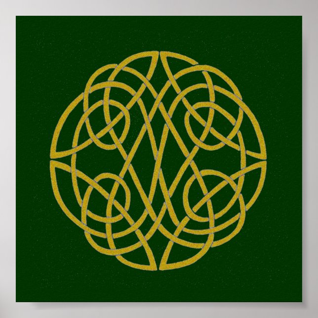 Celtic Knot Circle Poster (Vorne)