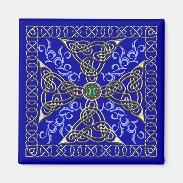 Celtic Knot Cross Magnet (Vorne)