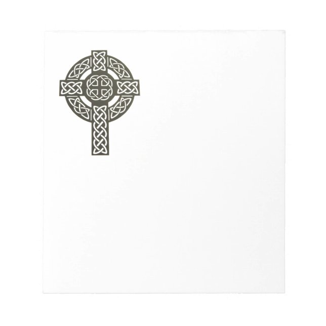 Celtic Knot Cross Notizblock (Vorderseite)