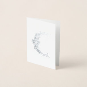 Celtic Knot Decorative Hauptstadt C Folienkarte