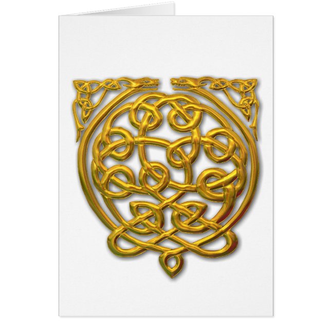 Celtic Knot Dragons - Gold (Vorne)