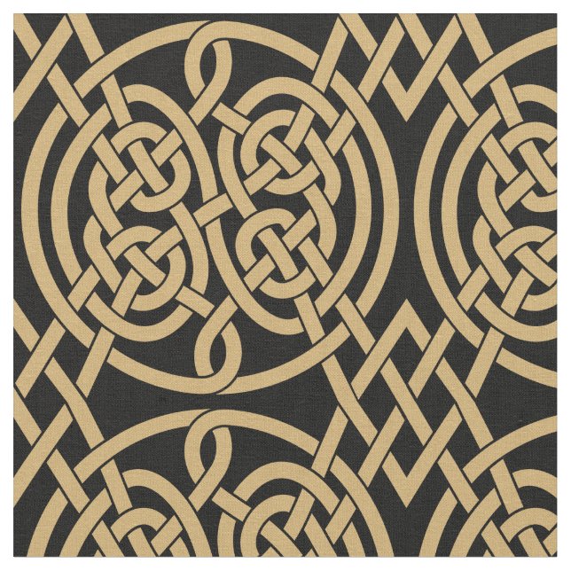 Celtic Knot "Durrow"-Muster Stoff (Nahaufnahme)