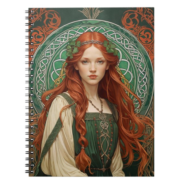Céltic Knot Girl Carnet spiral 5 (Devant)