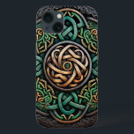 Celtic Knot Green Gold Knüpfarbeit Case-Mate iPhone Hülle<br><div class="desc">Celtic Knot Green Gold Knüpfarbeit</div>