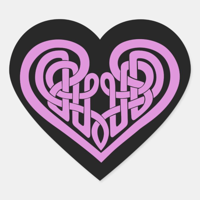 Celtic Knot heart Herz-Aufkleber (Vorderseite)