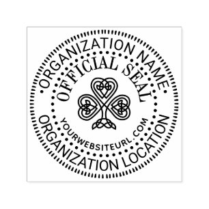 Celtic Knot Kleeblatt #3P Offizielles Siegel URL Permastempel