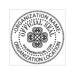 Celtic Knot Kleeblatt Custom Offiziell Siegel Loc  Permastempel