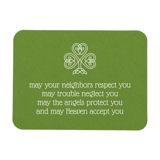 Celtic Knot Kleeblatt Irish Sessings 2 Magnet (Horizontal)