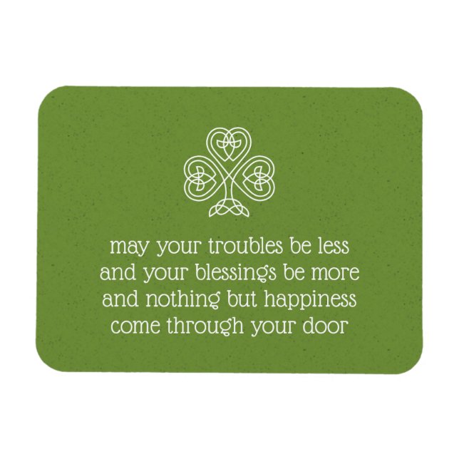 Celtic Knot Kleeblatt Irish Sessings 3 Magnet (Horizontal)