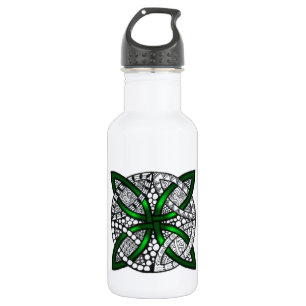 Celtic Knot Original Art Green Trinkflasche