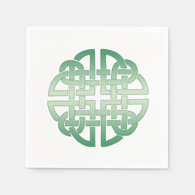Celtic Knot Pattern auf bearbeitbarem Hintergrund Serviette (Vorderseite)