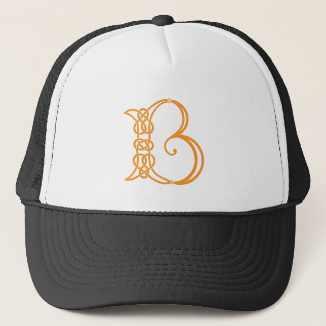 Celtic Knot Personalisiert Initial B Truckerkappe (Vorderseite)