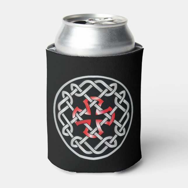Celtic Knot Red Metallic Dosenkühler (Kanne Vorderseite)