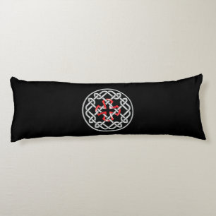 Celtic Knot Red Metallic Seitenschläferkissen