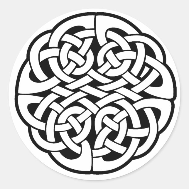 Celtic Knot Runder Aufkleber (Vorderseite)