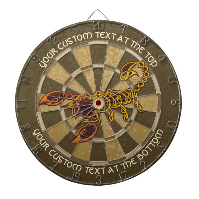Celtic Knot Scorpion Dart Board Dartscheibe (vorne)