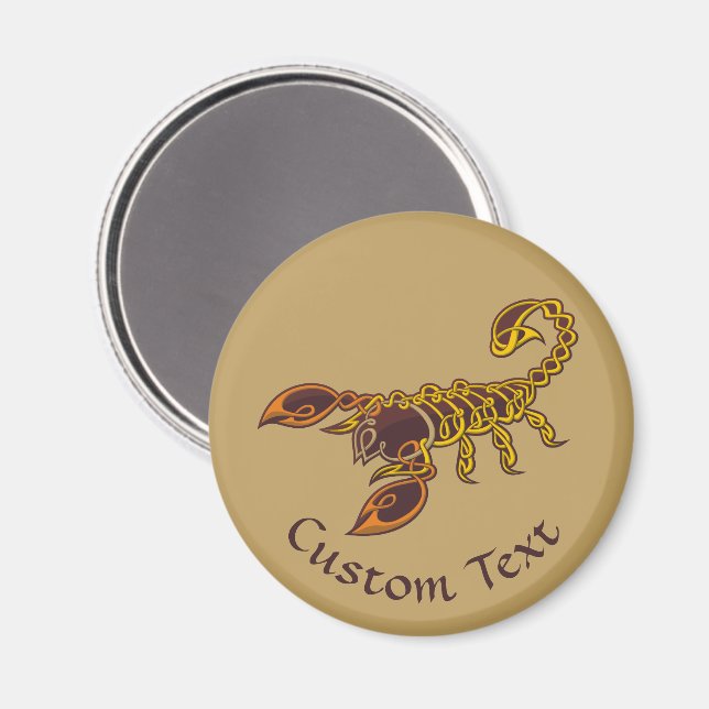 Celtic Knot Scorpion Magnet (Vorderseite/Rückseite)