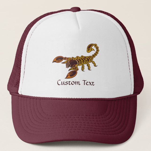 Celtic Knot Scorpion Truckerkappe (Vorderseite)