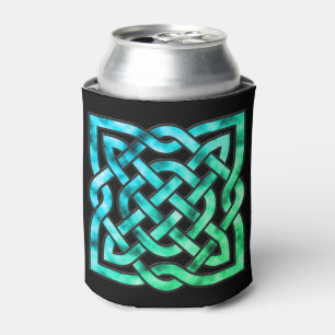 Celtic Knot - Single Square Blue Green Dosenkühler