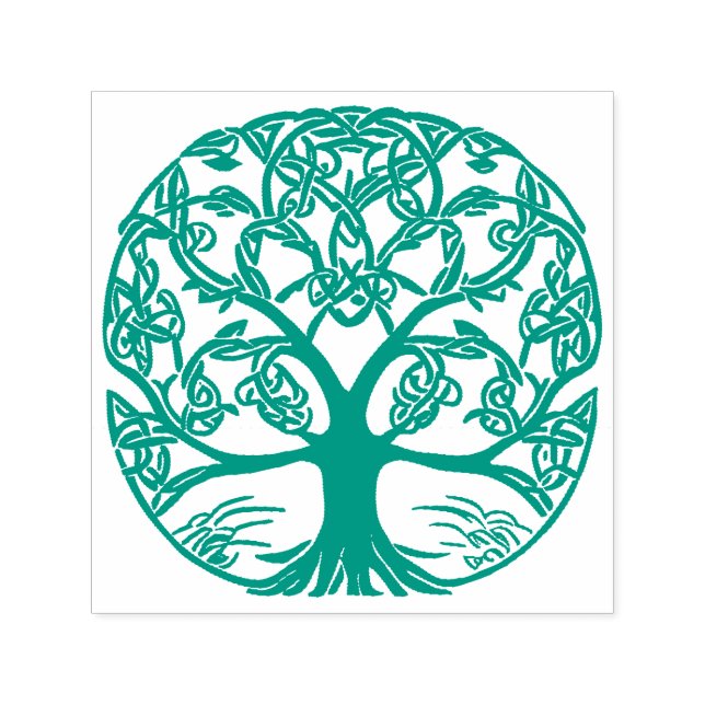 Celtic Knot Tree of Life Design Permastempel (Design)