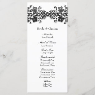 Celtic Knot Twining Vines Wedding Program Programm