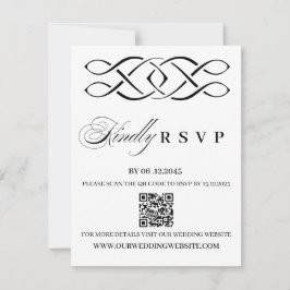 Celtic Knot Wedding RSVP Card Karte