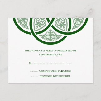 Celtic Knot Wedding RSVP Cards Karte