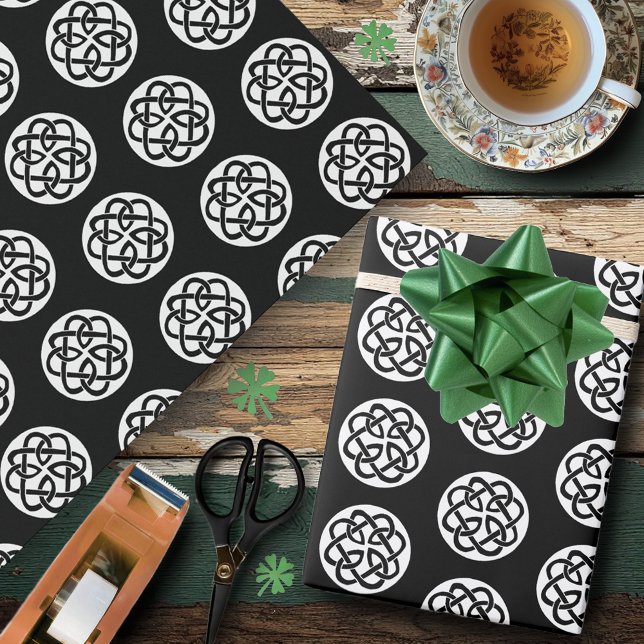 Celtic Knot Work Circle Geschenkpapier (Von Creator hochgeladen)