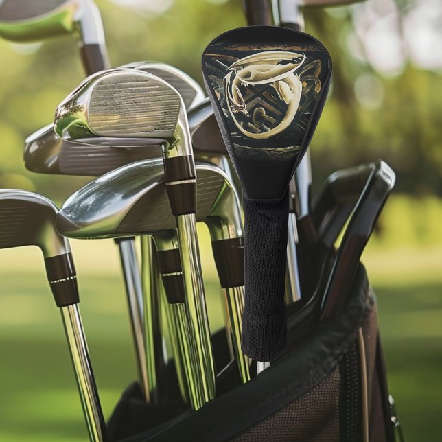 Celtic Knot Work Cream Dragon Golf Headcover (Von Creator hochgeladen)